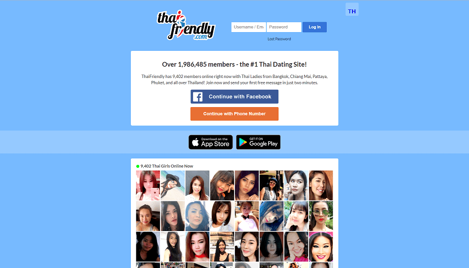 Landing page of thai friendly. Com extensive overview of single thai women online.