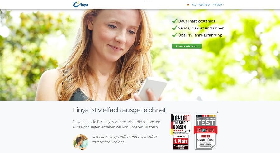 Finya im test - deutschlands beliebteste kostenlose datingseite